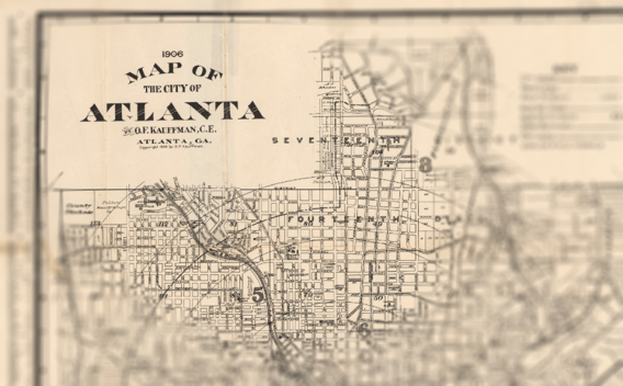1906 Map of the City of Atlanta