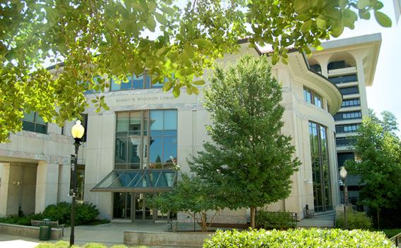 Exterior of the Woodruff Library Building